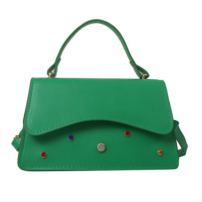 Γυναικεία δερμάτινη μίνι τσάντα χειρολαβής Τσάντα χιαστί Τσάντα στρας Τσάντες Πορτοφόλια