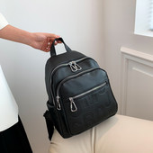 Μονόχρωμη χαριτωμένη PU γυναικεία τσάντα πλάτης Σχολική τσάντα για έφηβα κορίτσια Αγόρια Luxury Harajuku Γυναικεία τσάντα μόδας Φοιτητική κυρία Πακέτο βιβλίου