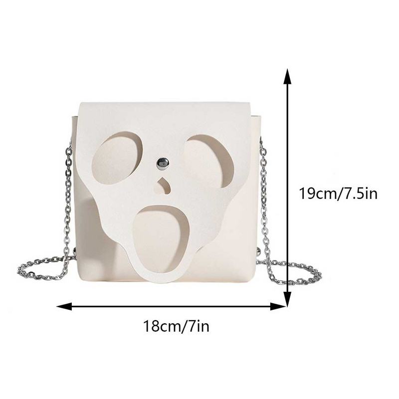 2023 Ghost Halloween κινητό πορτοφόλι Unisex Αστεία ασυνήθιστη τσάντα στήθους Ghostfaced Anime Shoulder Crossbody Τσάντα Punk Hiphop Satchel