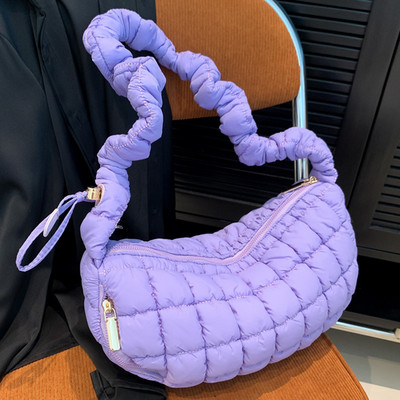 Γυναικείες πλισέ τσάντες Cloud Fashion Casual γυναικεία τσάντα χιαστί με καπιτονέ γέμισμα Απλό, μεγάλης χωρητικότητας, τσαντάκι για κορίτσια