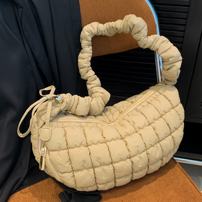 Γυναικείες πλισέ τσάντες Cloud Fashion Casual γυναικεία τσάντα χιαστί με καπιτονέ γέμισμα Απλό, μεγάλης χωρητικότητας, τσαντάκι για κορίτσια