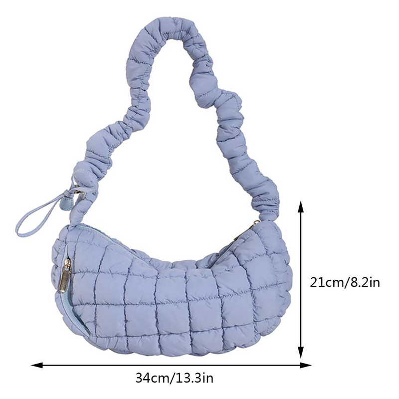 Γυναικείες πλισέ τσάντες Cloud Fashion Casual γυναικεία τσάντα χιαστί με καπιτονέ γέμισμα Απλό, μεγάλης χωρητικότητας, τσαντάκι για κορίτσια