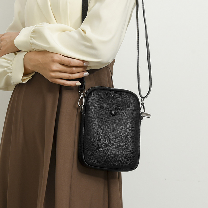 Svestrana torbica za novčiće Lagana vintage torba za remen Podesivi remen Jednobojna ženska torba za sastanke na otvorenom