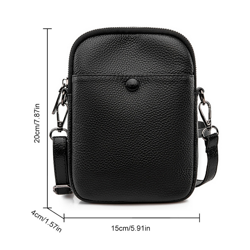 Svestrana torbica za novčiće Lagana vintage torba za remen Podesivi remen Jednobojna ženska torba za sastanke na otvorenom