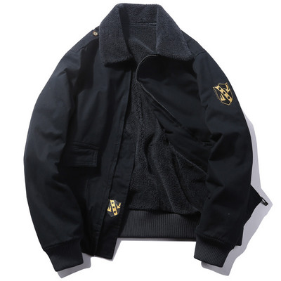 Νεανικό κοντό βελούδινο μονόχρωμο βαμβακερό μπουφάν Ανδρικό χειμερινό ανδρικό παχύ πέτο βαμβακερό μπουφάν