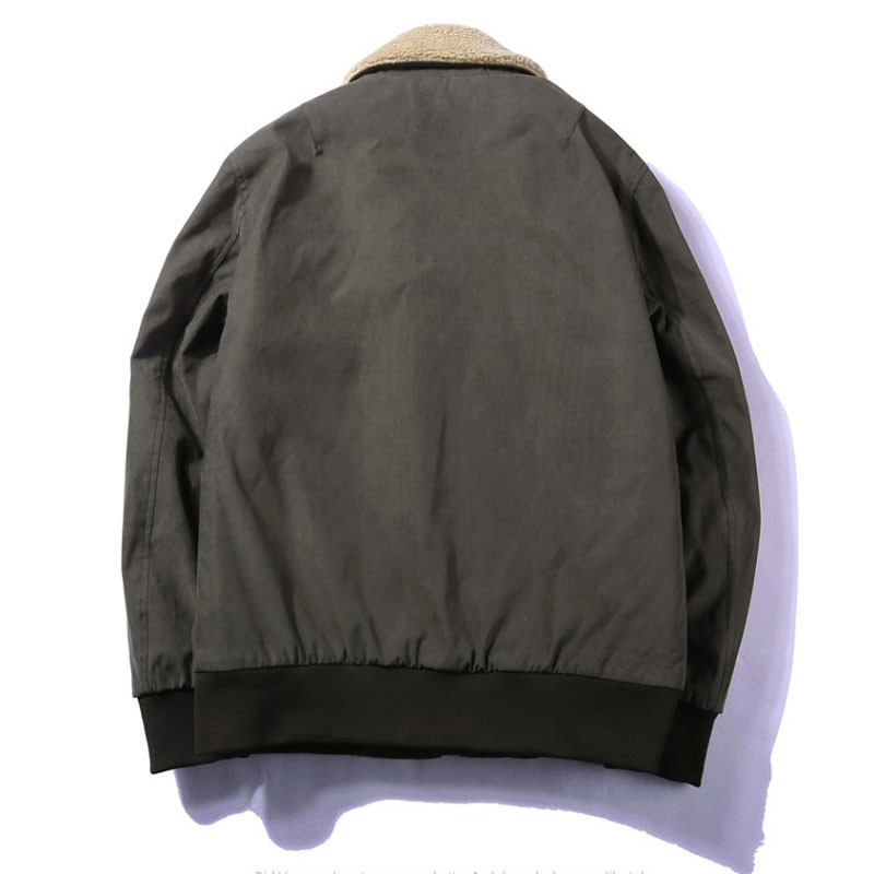 Νεανικό κοντό βελούδινο μονόχρωμο βαμβακερό μπουφάν Ανδρικό χειμερινό ανδρικό παχύ πέτο βαμβακερό μπουφάν