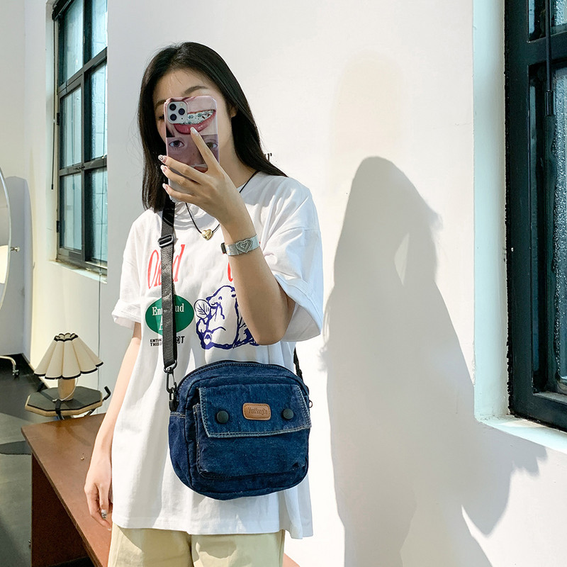 Γυναικεία μαλακή τσάντα τσάντα Casual Fashion Πορτοφόλια Ευέλικτη τσάντα τζιν χιαστί λουράκι Ρυθμιζόμενη τσάντα εργασίας ταξιδιού