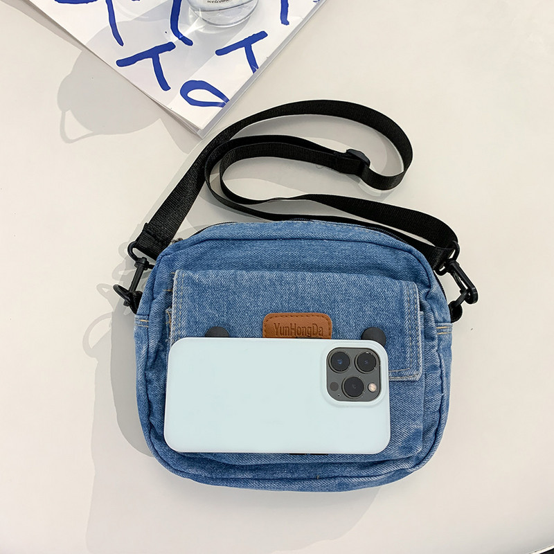 Γυναικεία μαλακή τσάντα τσάντα Casual Fashion Πορτοφόλια Ευέλικτη τσάντα τζιν χιαστί λουράκι Ρυθμιζόμενη τσάντα εργασίας ταξιδιού