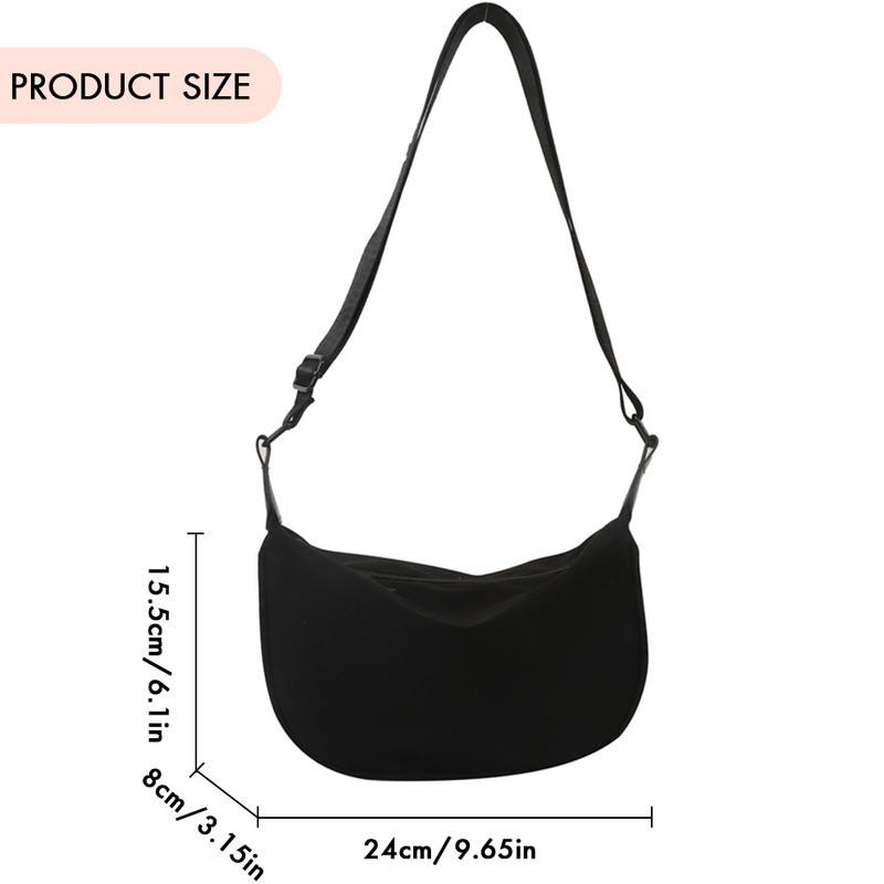 Γυναικεία τσάντα χιαστί Καλοκαιρινή μόδα Τσάντα ώμου Canva Casual Dumpling Τσάντα