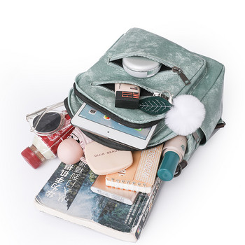 Ученически чанти Пътна чанта Дамска чанта за книги Раница Дамска раница с голям капацитет Портмонета Висококачествена кожена женска ретро чанта