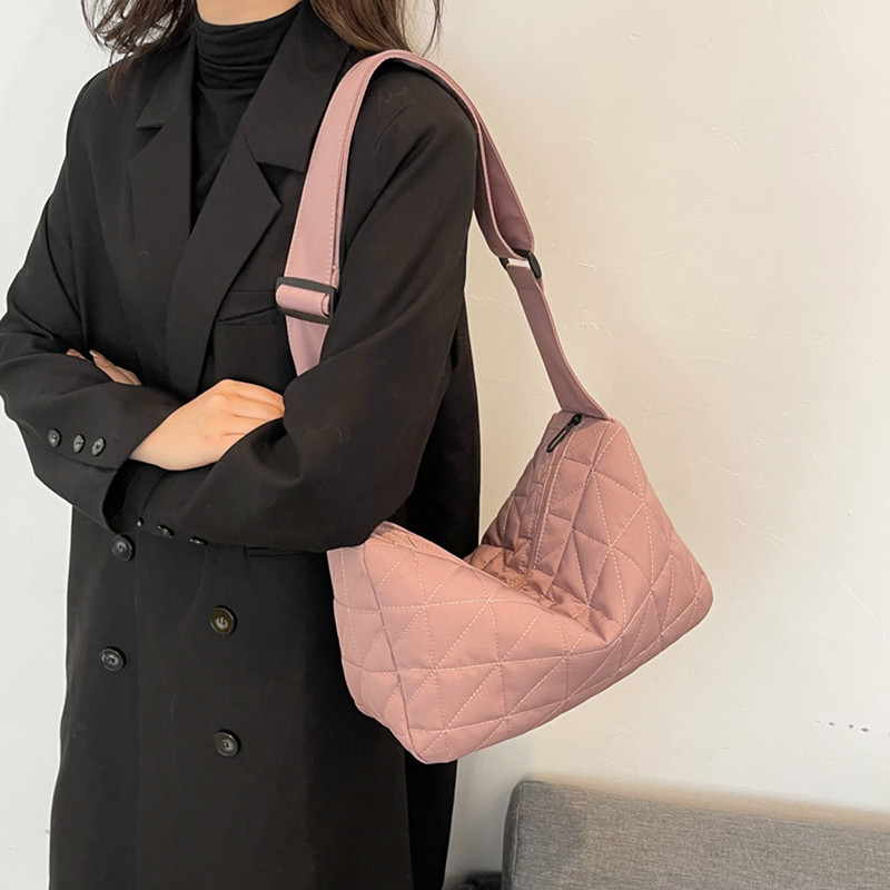 Γυναικείες casual τσάντες χιαστί ώμου μεγάλης χωρητικότητας Fashion Down Βαμβακερές τσάντες tote Fashion Space Τσάντες χεριού με βαμβάκι 2023