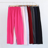 Βαμβακερό μασίφ παντελόνι πιτζάμα για ενήλικες Λεπτό ανδρικό παντελόνι ύπνου Με πάτο σε συν μέγεθος Νέα καλοκαιρινή πιτζάμα Hombre Casual Loose Home