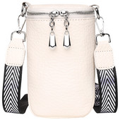 Geantă solidă pentru femei, cu curea pentru chitară, geantă pentru telefon mobil, cu fermoar, geantă de mână, ocazional, husă pentru chei pentru monede