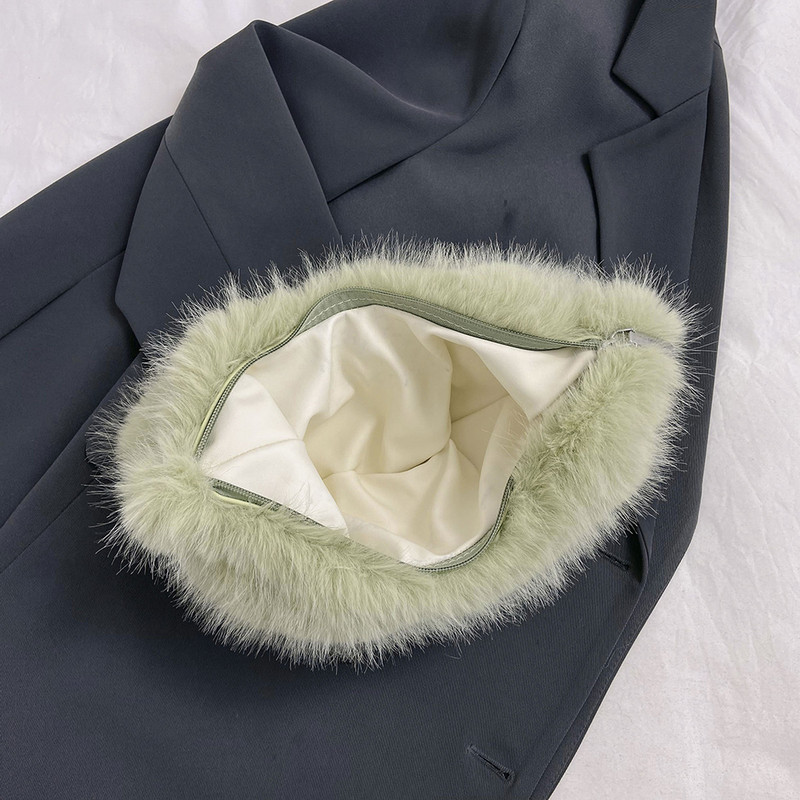 Γυναικεία τσάντα ασαφής μασχάλης με φερμουάρ αλυσίδα τσάντα ώμου Ευέλικτη τσάντα χιαστί αλυσίδα με αλυσίδα Μαλακό τσαντάκι για κορίτσι