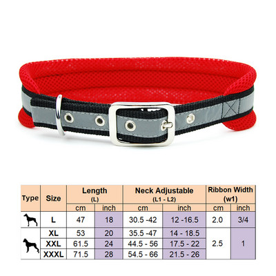 Ogrlica za pse, povodac za kućne ljubimce, podesiva mreža, podstavljena ogrlica, olovo, reflektirajuća točkica, prozračna ogrlica za velike pse, njemački ovčar