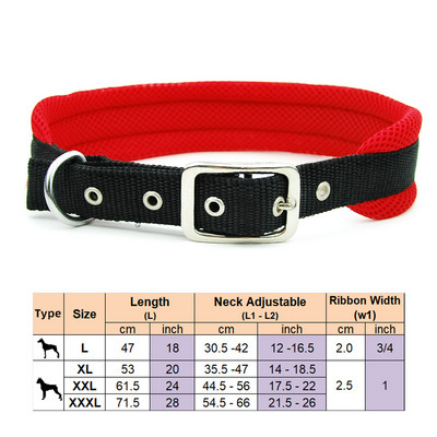 Ogrlica za pse, povodac za kućne ljubimce, podesiva mreža, podstavljena ogrlica, olovo, reflektirajuća točkica, prozračna ogrlica za velike pse, njemački ovčar