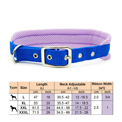 Ogrlica za pse, povodac za kućne ljubimce, podesiva mreža, podstavljena ogrlica, olovo, reflektirajuća točkica, prozračna ogrlica za velike pse, njemački ovčar