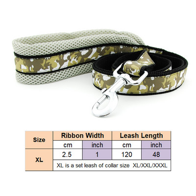 Ogrlica za pse, povodac za kućne ljubimce, podesiva mreža, podstavljena ogrlica, olovo, reflektirajuća točkica, prozračna ogrlica za velike pse, njemački ovčar