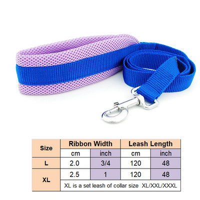 Ogrlica za pse, povodac za kućne ljubimce, podesiva mreža, podstavljena ogrlica, olovo, reflektirajuća točkica, prozračna ogrlica za velike pse, njemački ovčar