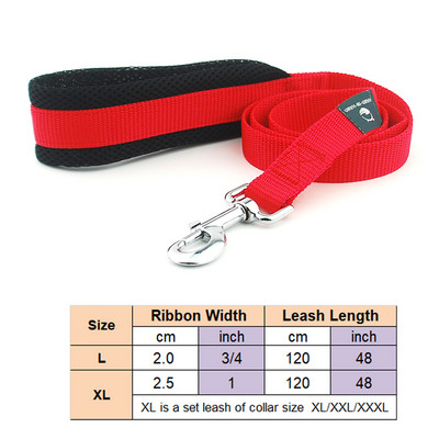 Ogrlica za pse, povodac za kućne ljubimce, podesiva mreža, podstavljena ogrlica, olovo, reflektirajuća točkica, prozračna ogrlica za velike pse, njemački ovčar