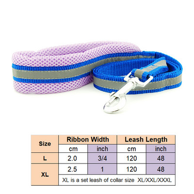 Ogrlica za pse, povodac za kućne ljubimce, podesiva mreža, podstavljena ogrlica, olovo, reflektirajuća točkica, prozračna ogrlica za velike pse, njemački ovčar