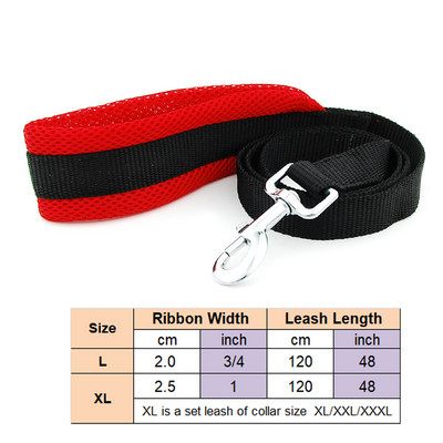 Ogrlica za pse, povodac za kućne ljubimce, podesiva mreža, podstavljena ogrlica, olovo, reflektirajuća točkica, prozračna ogrlica za velike pse, njemački ovčar