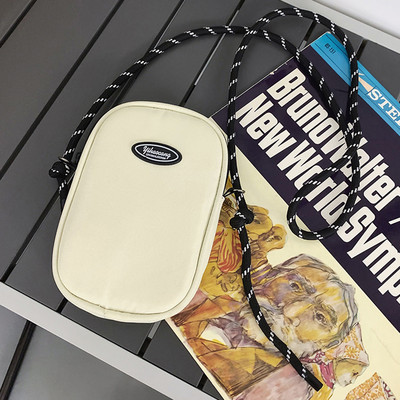 Τσάντα χιαστί καμβά Γυναικείες τσάντες μόδας φορητές casual απλό ρυθμιζόμενο λουράκι Ιαπωνικό στυλ για διακοπές το Σαββατοκύριακο