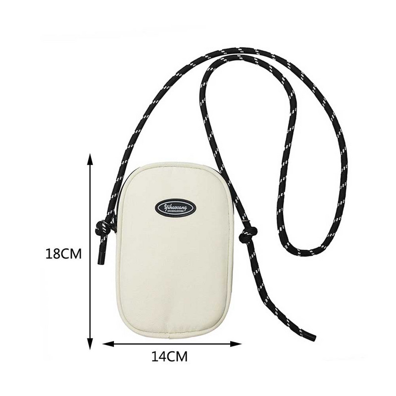 Τσάντα χιαστί καμβά Γυναικείες τσάντες μόδας φορητές casual απλό ρυθμιζόμενο λουράκι Ιαπωνικό στυλ για διακοπές το Σαββατοκύριακο