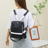 Σχολική τσάντα για έφηβες μονόχρωμη τσάντα βιβλίου Mochila Νέα αδιάβροχη νάιλον γυναικεία τσάντα πλάτης Γυναικεία τσάντα ταξιδιού