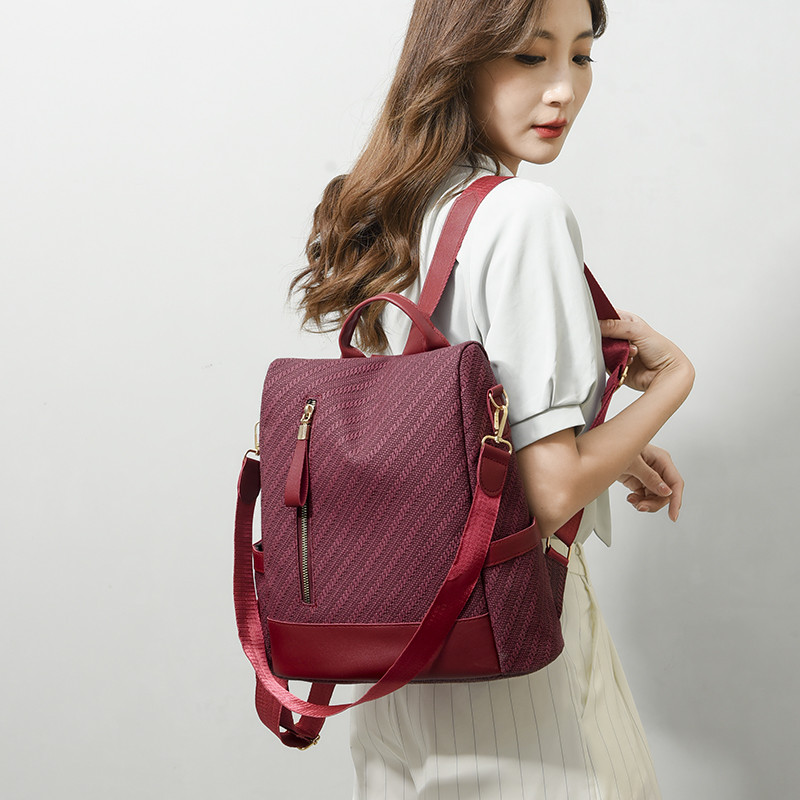 Anti Theft Backpack Γυναικείες τσάντες πλάτης 2023 Fashion Πολυλειτουργικό σακίδιο ταξιδιού Αδιάβροχη τσάντα μεγάλης χωρητικότητας Γυναικεία σχολική τσάντα