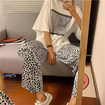 023 Spring New Cute Σετ Πυτζάμες Loungear Sleepwear Pijamas Γυναικείες Σετ Πυτζάμες Φαρδύ μανίκι Γυναίκα 2 τεμάχια