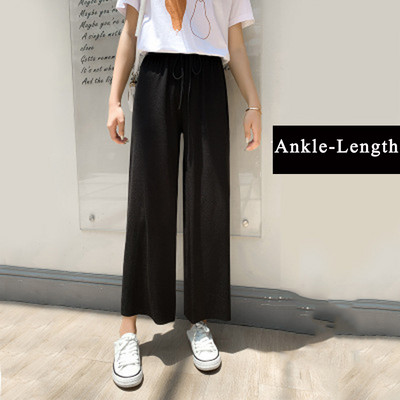 Nyári női nadrágok, 2021, melegítőnadrágok, koreai stílusú, bő, nagy méretű nadrágok, széles szárú, hétköznapi nadrágok, egyenes nadrágok, Streetwear, Mujer