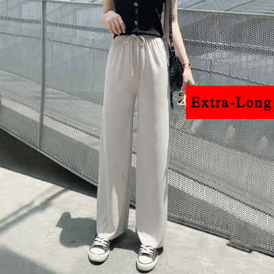 Nyári női nadrágok, 2021, melegítőnadrágok, koreai stílusú, bő, nagy méretű nadrágok, széles szárú, hétköznapi nadrágok, egyenes nadrágok, Streetwear, Mujer