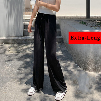 Nyári női nadrágok, 2021, melegítőnadrágok, koreai stílusú, bő, nagy méretű nadrágok, széles szárú, hétköznapi nadrágok, egyenes nadrágok, Streetwear, Mujer