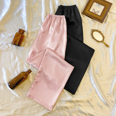 2 tk komplekt Naiste vabaaja pidžaamapüksid õhukesed lahtised püksid Koduriided kevadeks ja sügiseks koduseks Mugavad pidžaamapüksid