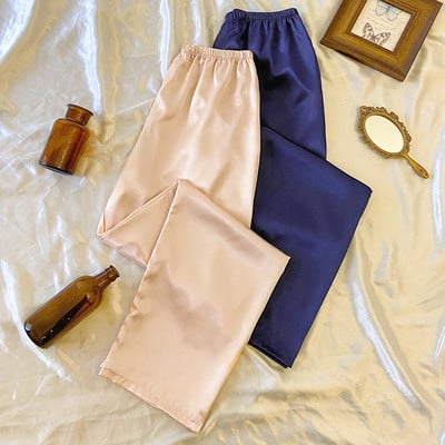 2 tk komplekt Naiste vabaaja pidžaamapüksid õhukesed lahtised püksid Koduriided kevadeks ja sügiseks koduseks Mugavad pidžaamapüksid