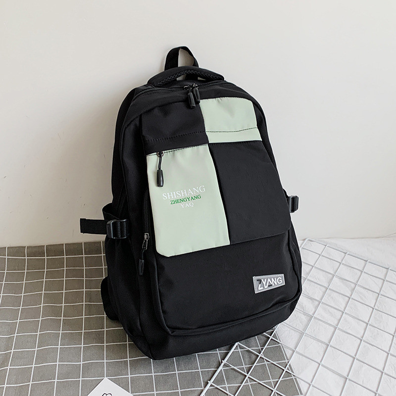 Γυναικεία σχολική τσάντα για εφηβικά κορίτσια Διπλή μπροστινή τσέπη Mochilas Νέα Υψηλής χωρητικότητας Αδιάβροχο νάιλον Γυναικείο σακίδιο πλάτης