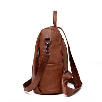 Нова модна дизайнерска раница против кражба, голяма раница, чанта през рамо, дамска раница за училищен стил, кожена чанта, висулка