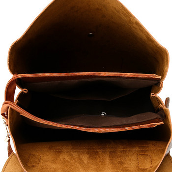 Нови дамски раници с голям капацитет Ученически ученически чанти за тийнейджърки Водоустойчива ретро кожена раница за лаптоп Голяма раница за пътуване