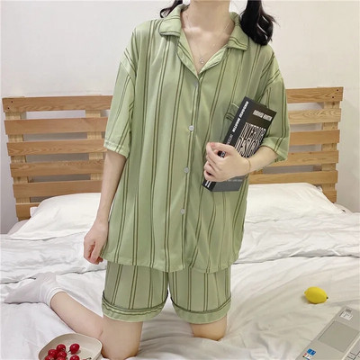 set noćne odjeće ženski 2 komada Ženska pidžama Karirane kratke hlače ljetna pidžama za žene Odjeća za spavanje Ženska odjeća Kompleti pidžama