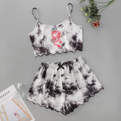 Spaghetti Strap Letter Σετ Πυτζάμες Αμάνικο Διακοσμητικές Πυτζάμες Sleep Sleep Sleep Sleep Sleep Sleep Sleep Sleep Sleep Suit Pijama Sleepwear γυναικεία Sexy Nighties