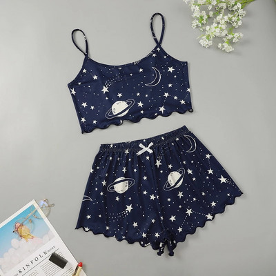 Spaghetti Strap Letter Σετ Πυτζάμες Αμάνικο Διακοσμητικές Πυτζάμες Sleep Sleep Sleep Sleep Sleep Sleep Sleep Sleep Sleep Suit Pijama Sleepwear γυναικεία Sexy Nighties