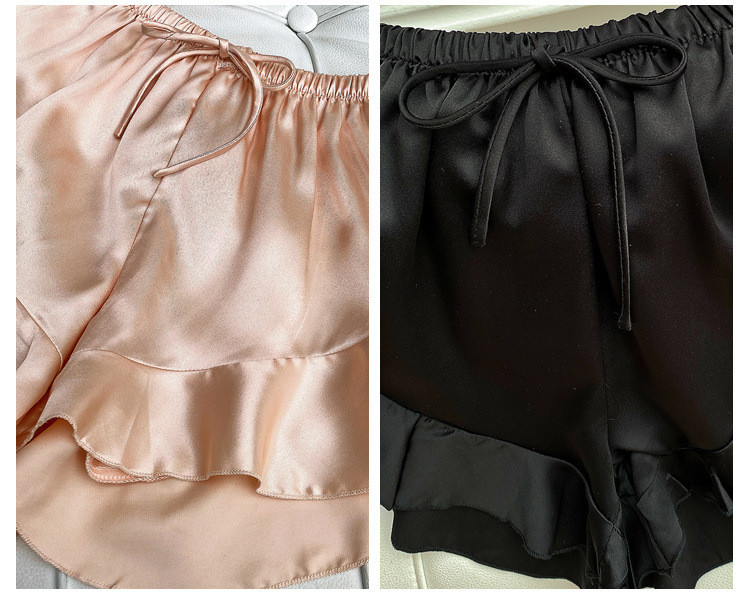 3 tk. komplekt Suvine Kodu Alumine Lühikesed püksid Paelad Kiirelt kuivavad lahtised lühikesed püksid Siidpehme pimestamisvastased kaitsepüksid Siidpüksid naistele