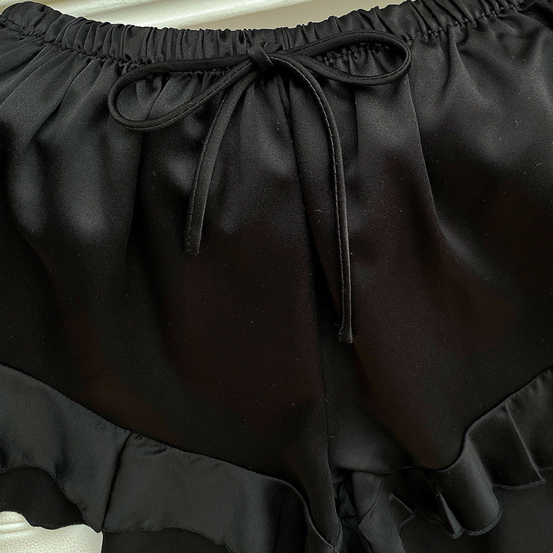 3 tk. komplekt Suvine Kodu Alumine Lühikesed püksid Paelad Kiirelt kuivavad lahtised lühikesed püksid Siidpehme pimestamisvastased kaitsepüksid Siidpüksid naistele