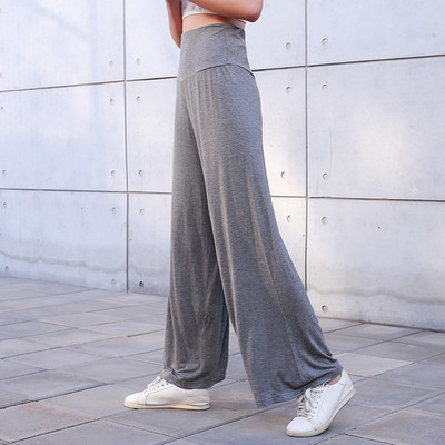 2021 άνοιξη καλοκαίρι νέο plus size modal φαρδύ παντελόνι casual θηλυκό 100kg χαλαρό ψηλόμεσο σπίτι παντελόνι παντελόνι ύπνου μαλακό