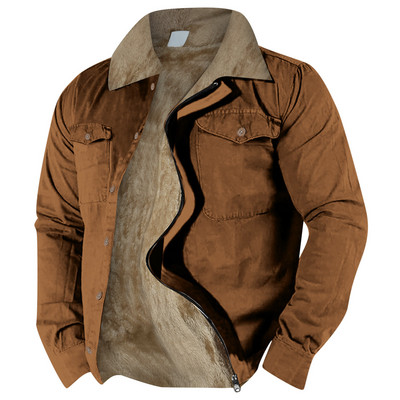 Talvejoped Meestele Talvemantlid Lihtsad Soliidsed Meeste Ametlik Värv Paks samet Sügis Mehed Talvemantel jakk jakk Keskmine