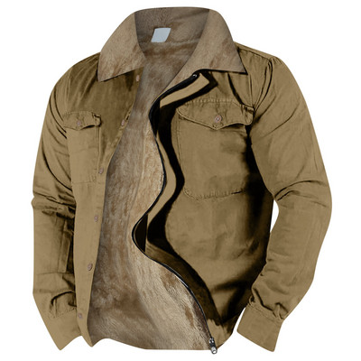 Talvejoped Meestele Talvemantlid Lihtsad Soliidsed Meeste Ametlik Värv Paks samet Sügis Mehed Talvemantel jakk jakk Keskmine