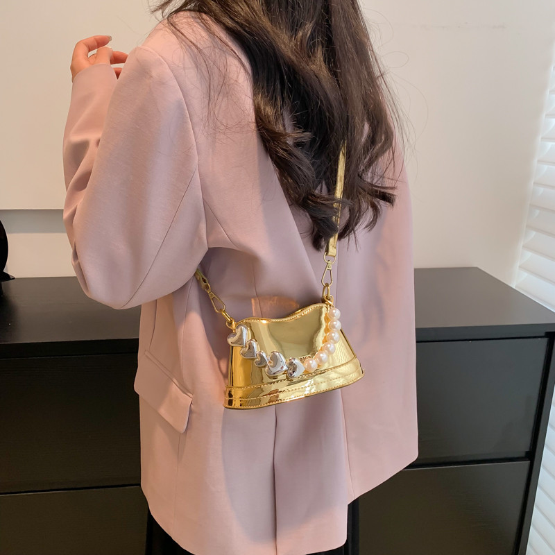 Γυναικείες τσάντες ντιζάιν πολυτελείας Χρώματα καραμέλα Γυναικείες τσάντες μόδας Y2K Mini Pearl Τσάντα χιαστί Bolsas Messenger Τσάντα Bucket
