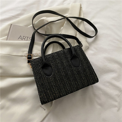 Luksuzni dizajn Slamnate torbe Ljetne ležerne torbe velikog kapaciteta Košara s kantom Torbe za plažu Ženske torbe za kupovinu na rame