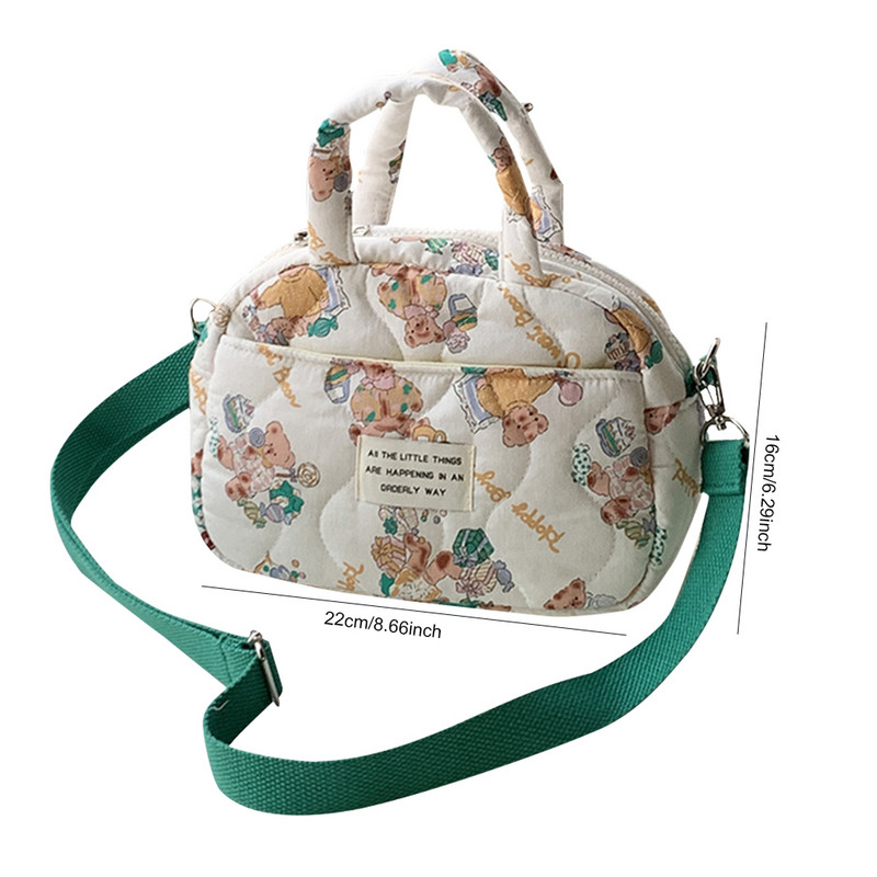 Poșetă cu pernă matlasată pentru femei, cu desene animate, geantă de mână, cu design de marcă pentru femei, mini geantă căptușită cu pene, poșete pentru telefon